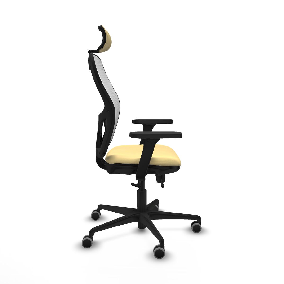 Silla de Oficina con Cabecero Jorquera Piqueras y Crespo 3D036G2 Crema