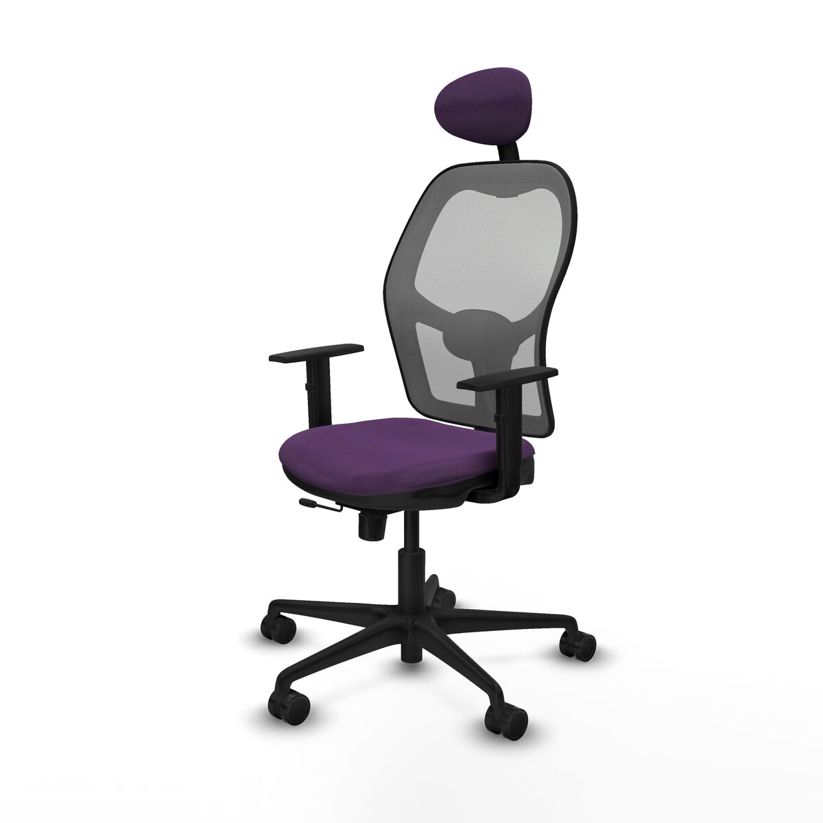 Silla de Oficina con Cabecero Jorquera Piqueras y Crespo 1D036N1 Morado