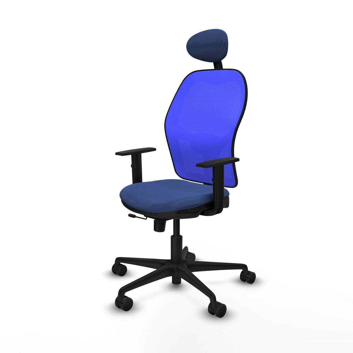 Silla de Oficina con Cabecero Jorquera Piqueras y Crespo 1D036N1 Azul marino