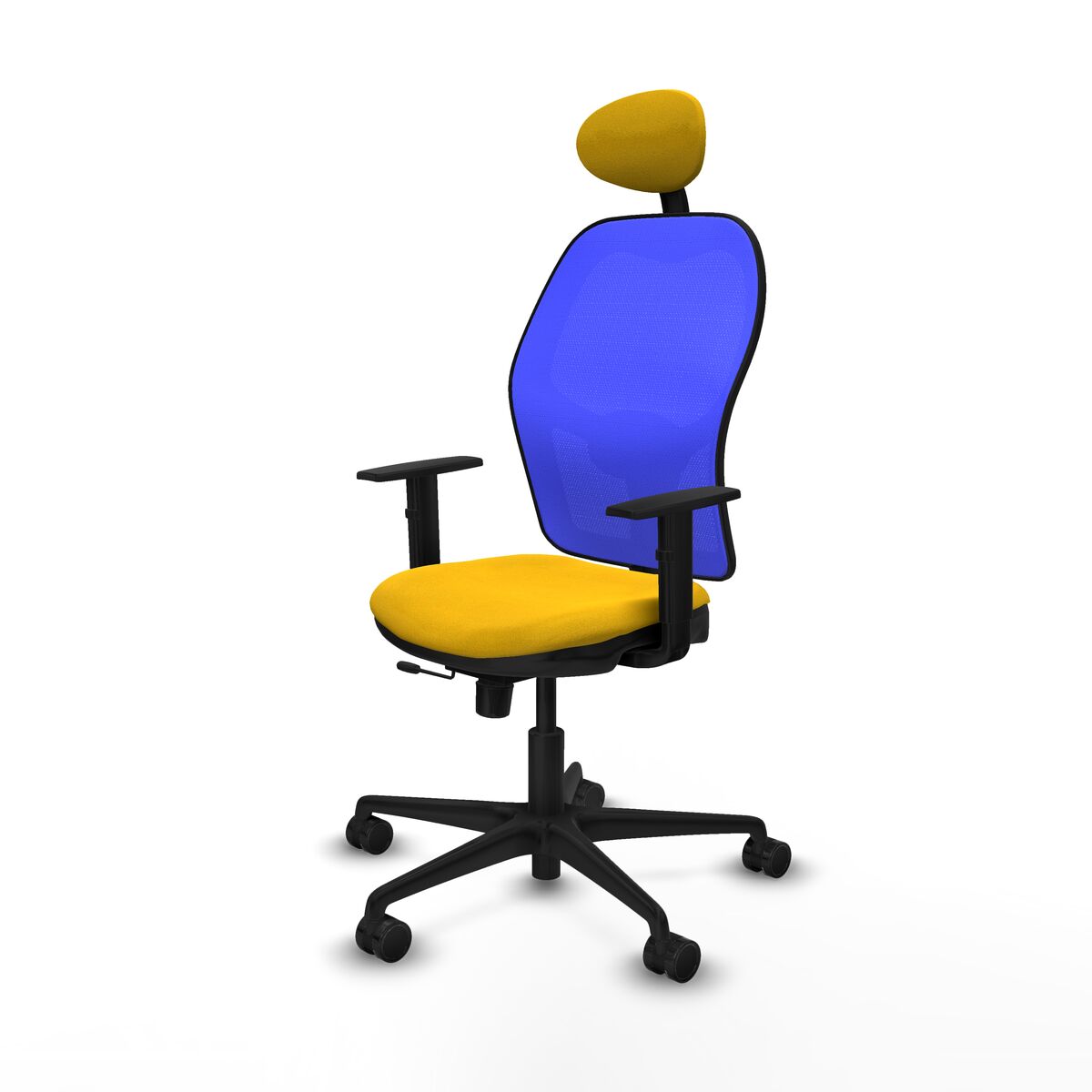 Silla de Oficina con Cabecero Jorquera Piqueras y Crespo 1D036N1 Amarillo