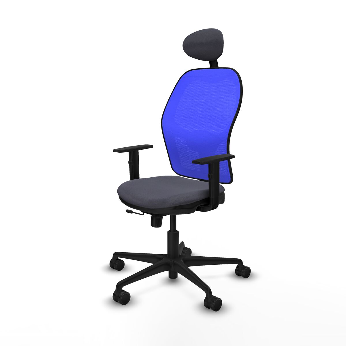 Silla de Oficina con Cabecero Jorquera Piqueras y Crespo 1D036N1 Gris oscuro