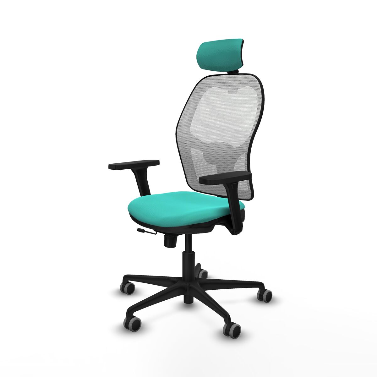 Silla de Oficina con Cabecero Jorquera Piqueras y Crespo 3D036G2 Turquesa