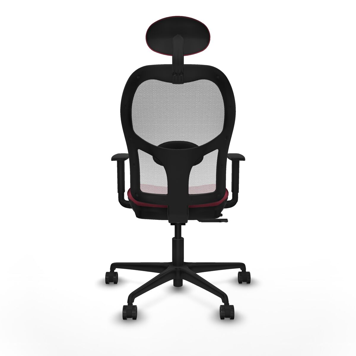 Silla de Oficina con Cabecero Jorquera Piqueras y Crespo 1D036N1 Granate