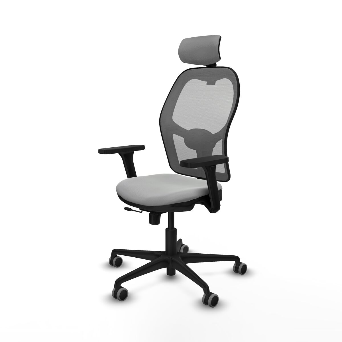 Silla de Oficina con Cabecero Jorquera Piqueras y Crespo 3D036G2 Gris claro