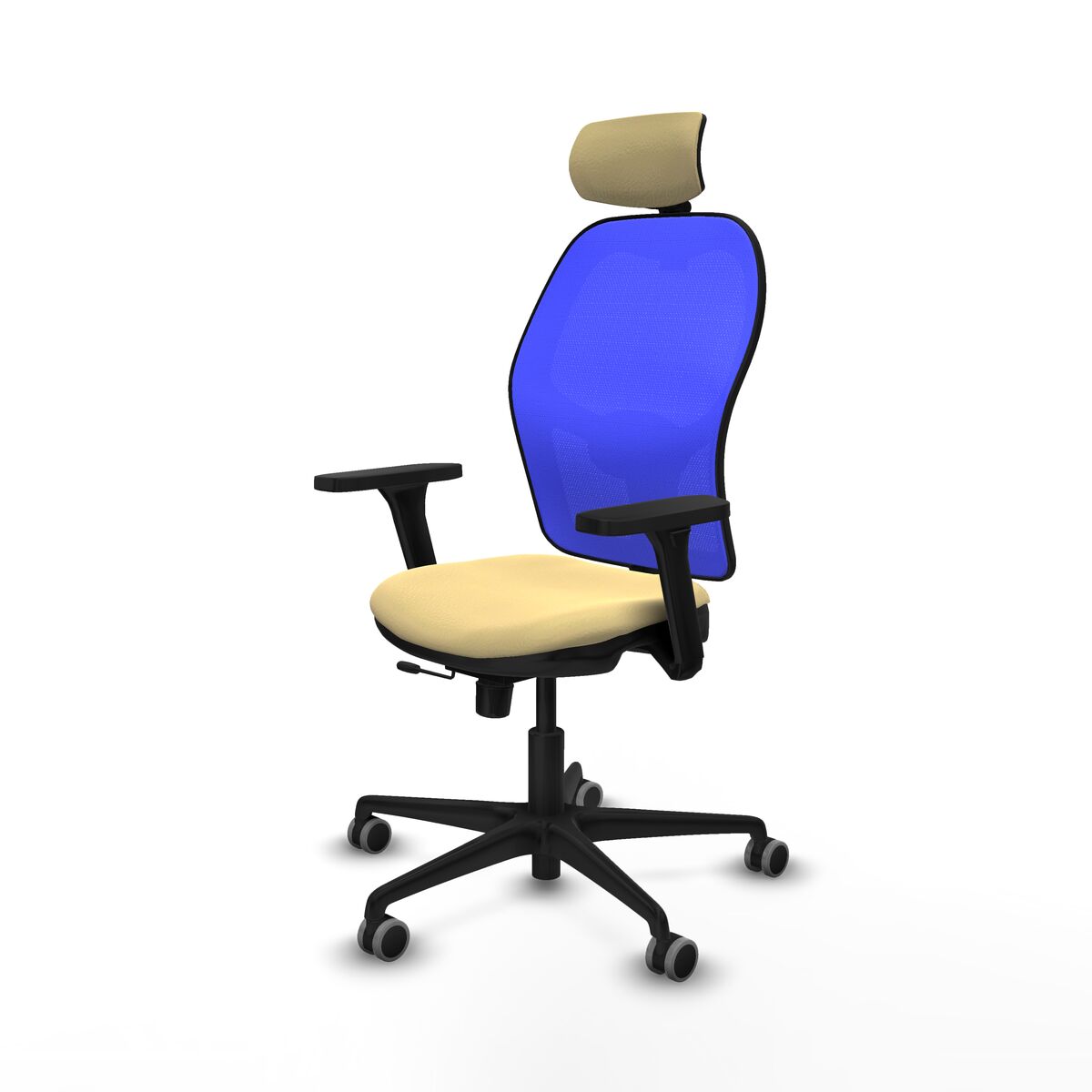 Silla de Oficina con Cabecero Jorquera Piqueras y Crespo 3D036G2 Crema