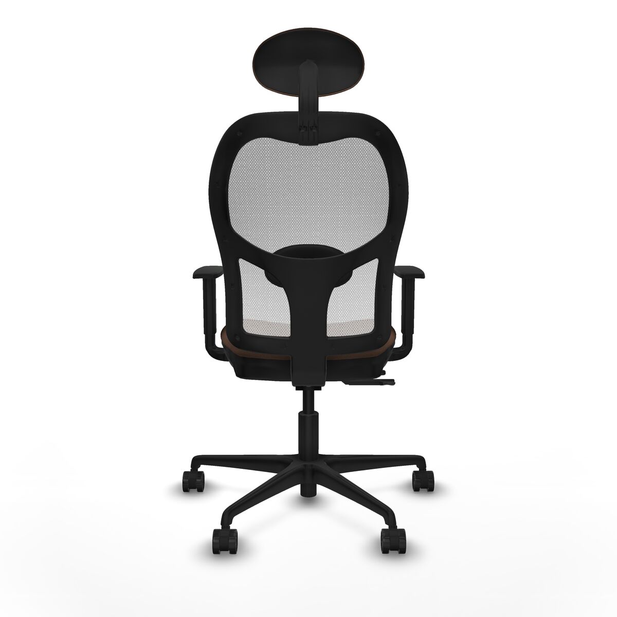 Silla de Oficina con Cabecero Jorquera Piqueras y Crespo 1D036N1 Marrón oscuro