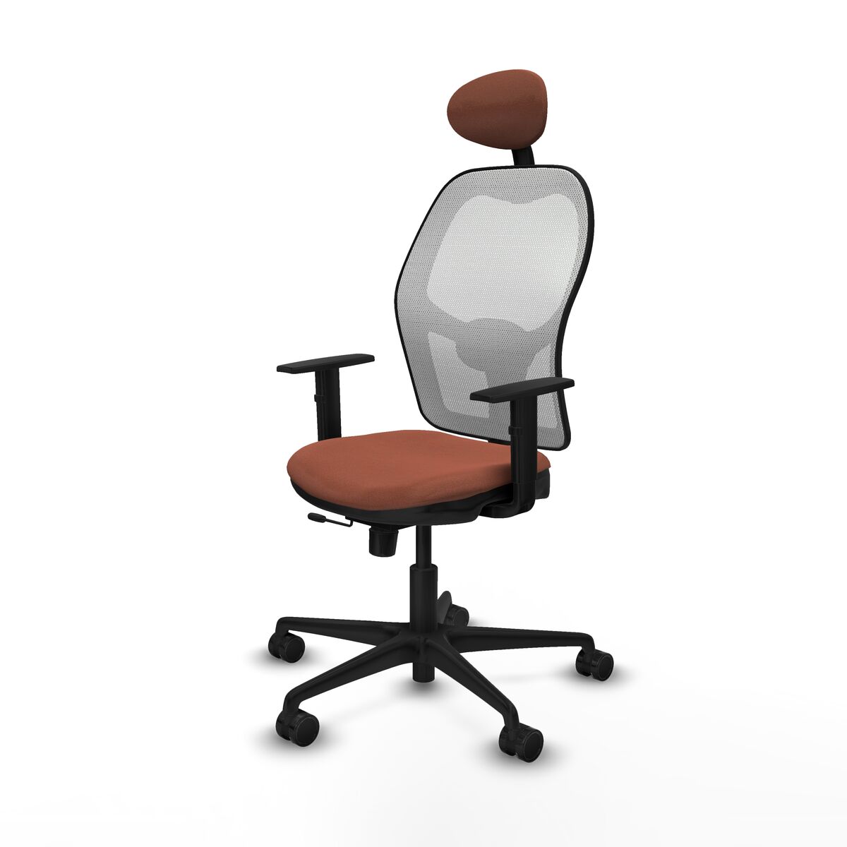 Silla de Oficina con Cabecero Jorquera Piqueras y Crespo 1D036N1 Marrón