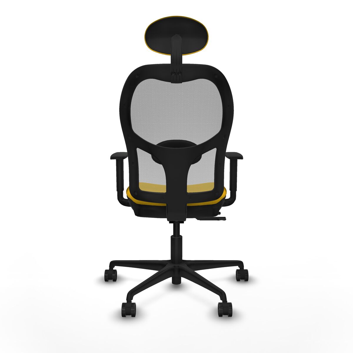 Silla de Oficina con Cabecero Jorquera Piqueras y Crespo 1D036N1 Amarillo