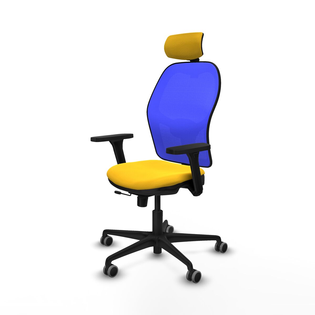 Silla de Oficina con Cabecero Jorquera Piqueras y Crespo 3D036G2 Amarillo