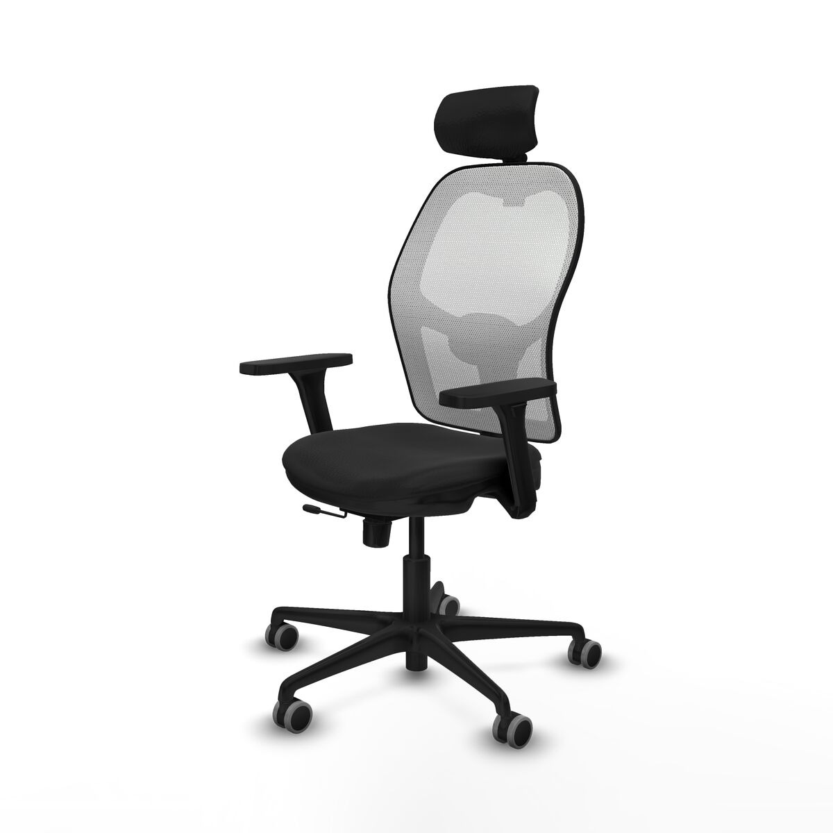 Silla de Oficina con Cabecero Jorquera Piqueras y Crespo 3D036G2 Negro