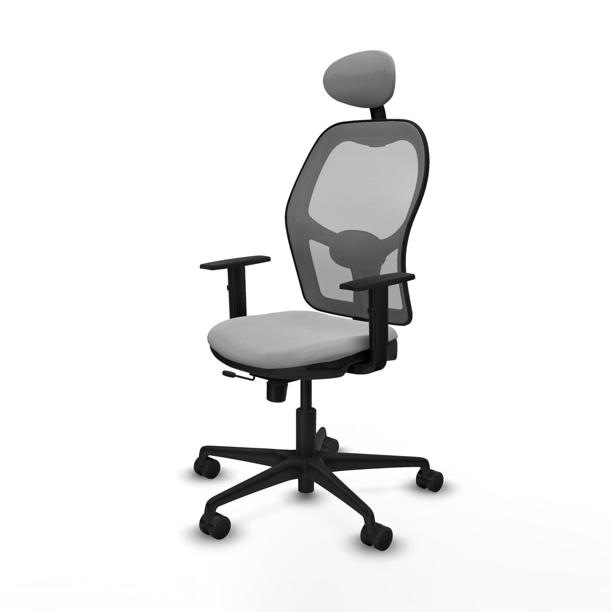 Silla de Oficina con Cabecero Jorquera Piqueras y Crespo 1D036N1 Gris claro