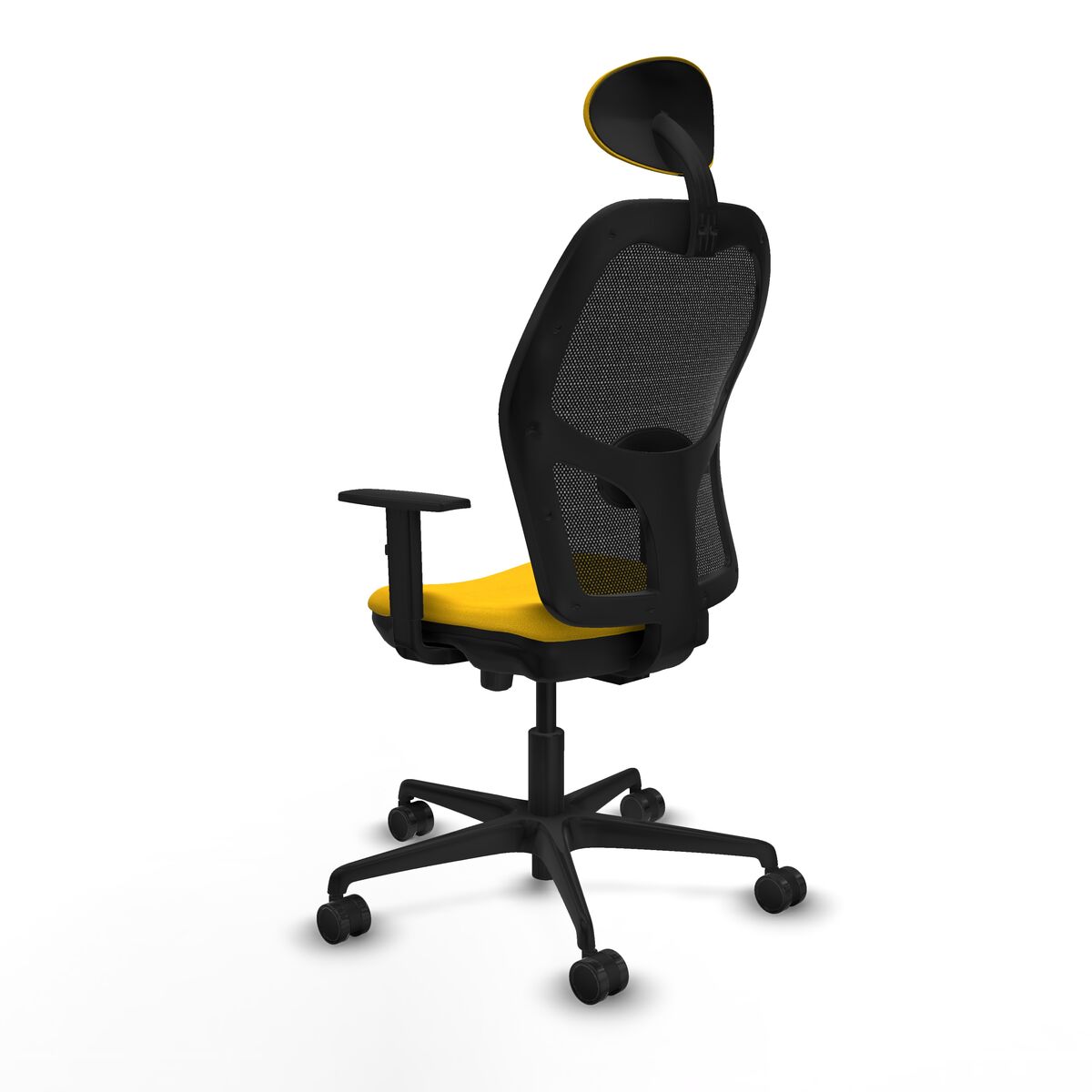 Silla de Oficina con Cabecero Jorquera Piqueras y Crespo 1D036N1 Amarillo