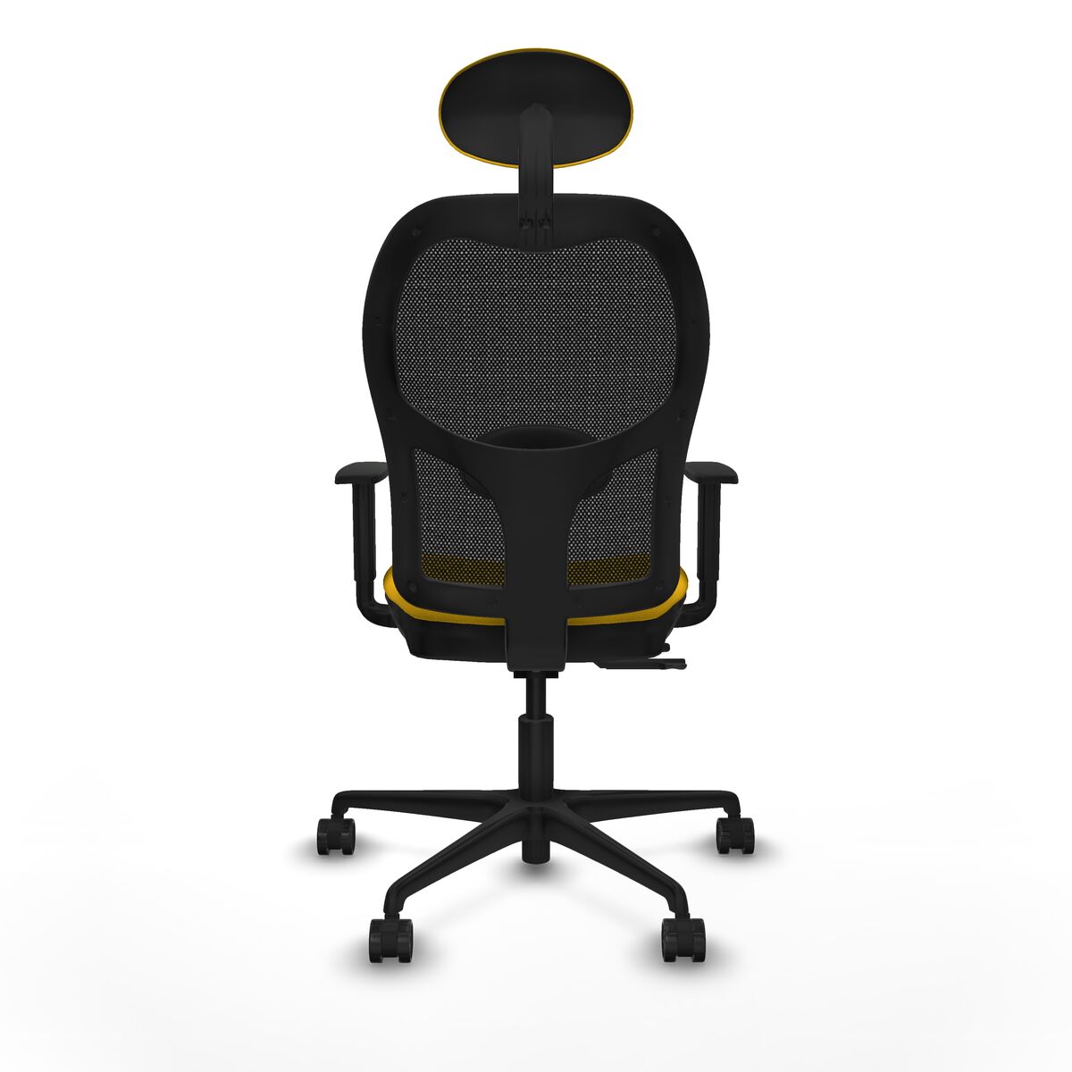 Silla de Oficina con Cabecero Jorquera Piqueras y Crespo 1D036N1 Amarillo