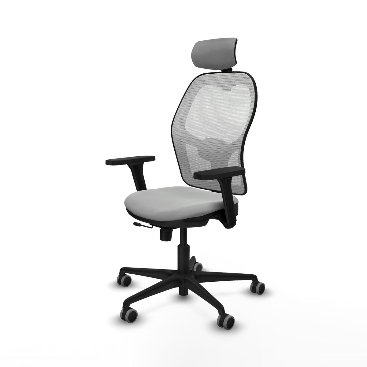 Silla de Oficina con Cabecero Jorquera Piqueras y Crespo 3D036G2 Gris claro