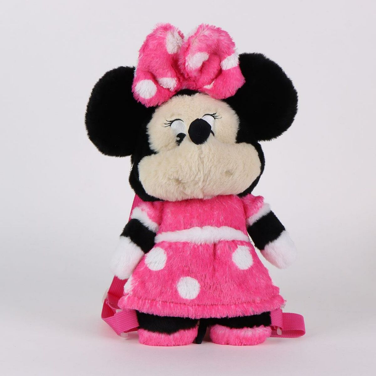 Mochila Infantil 3D Minnie Mouse Fucsia 17 x 30 x 11 cm