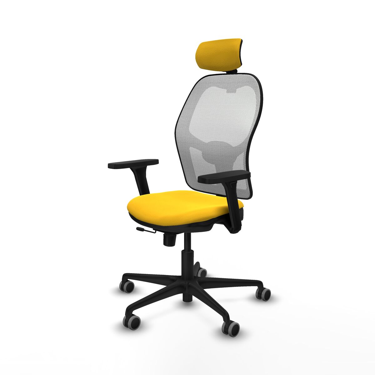 Silla de Oficina con Cabecero Jorquera Piqueras y Crespo 3D036G2 Amarillo