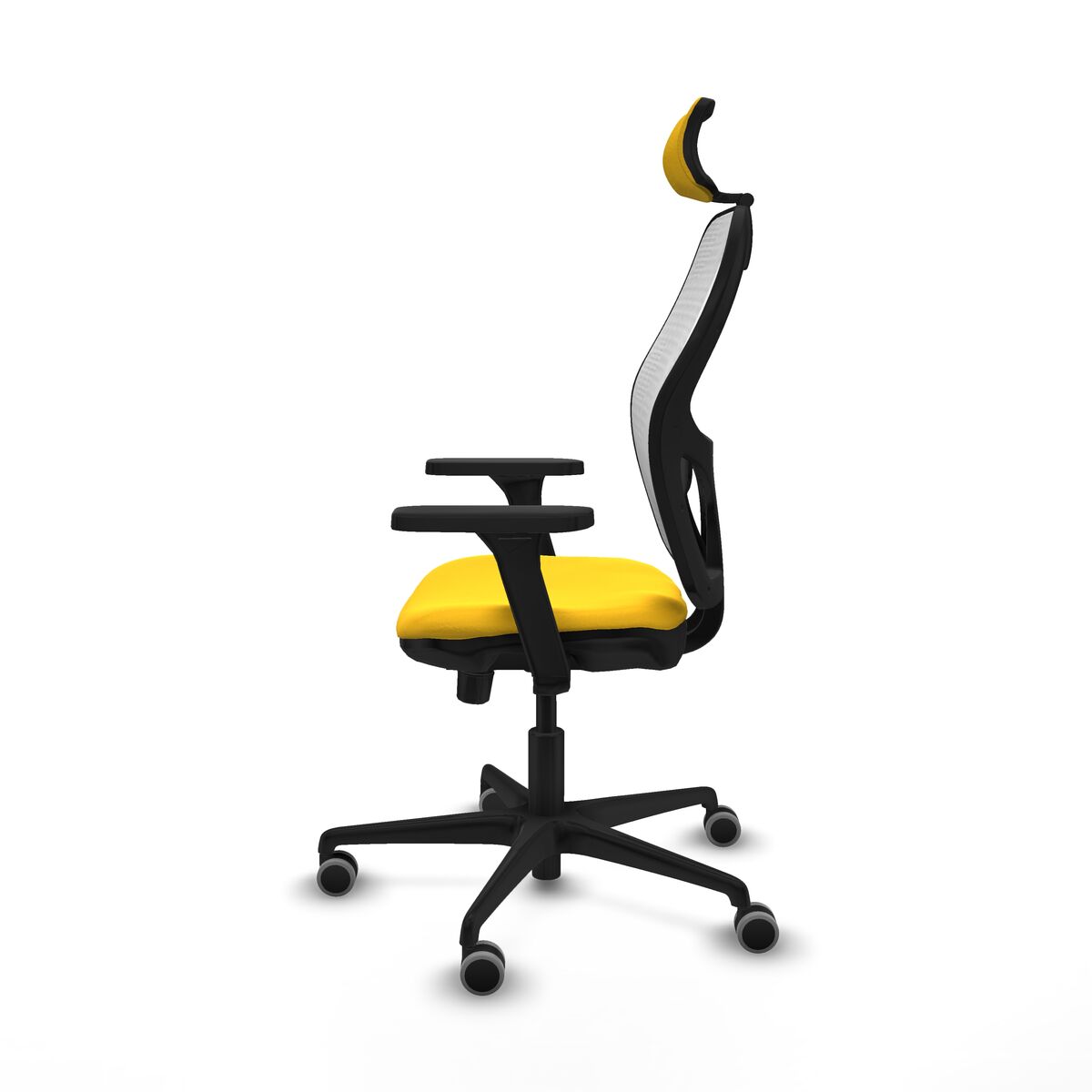 Silla de Oficina con Cabecero Jorquera Piqueras y Crespo 3D036G2 Amarillo