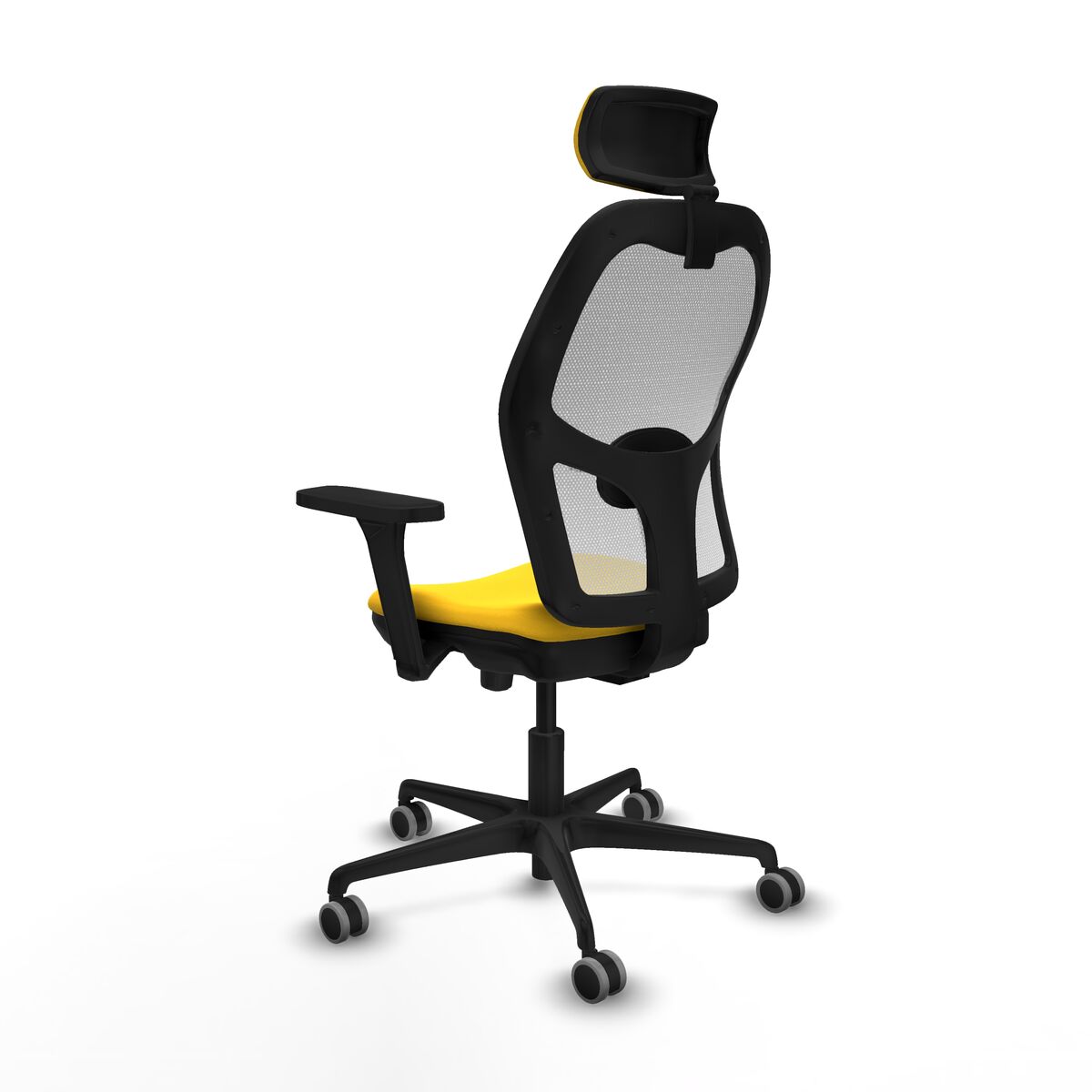 Silla de Oficina con Cabecero Jorquera Piqueras y Crespo 3D036G2 Amarillo