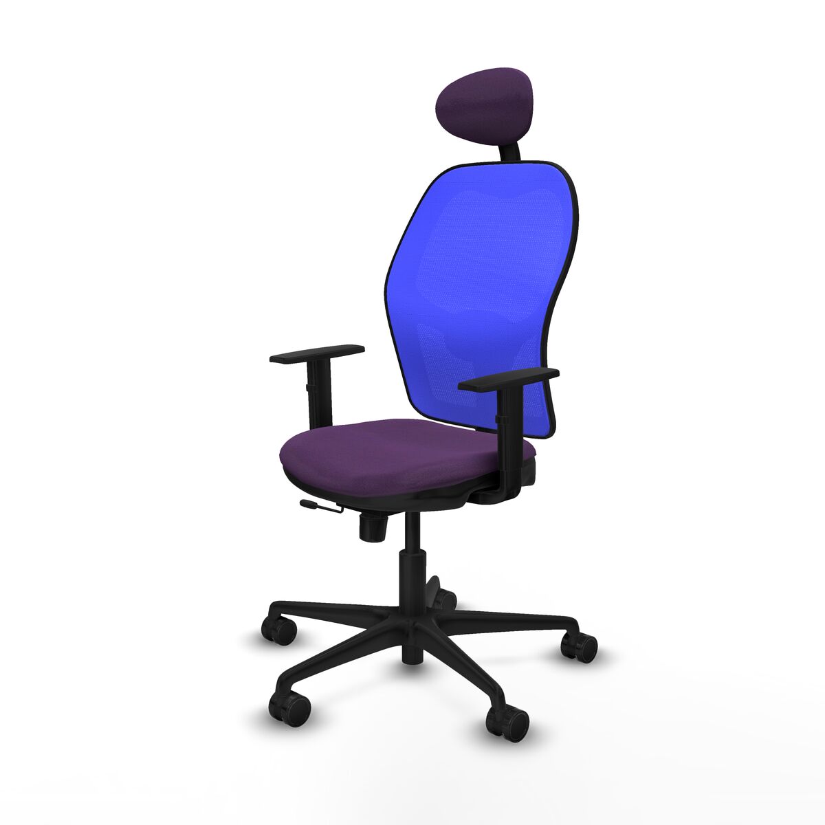 Silla de Oficina con Cabecero Jorquera Piqueras y Crespo 1D036N1 Morado