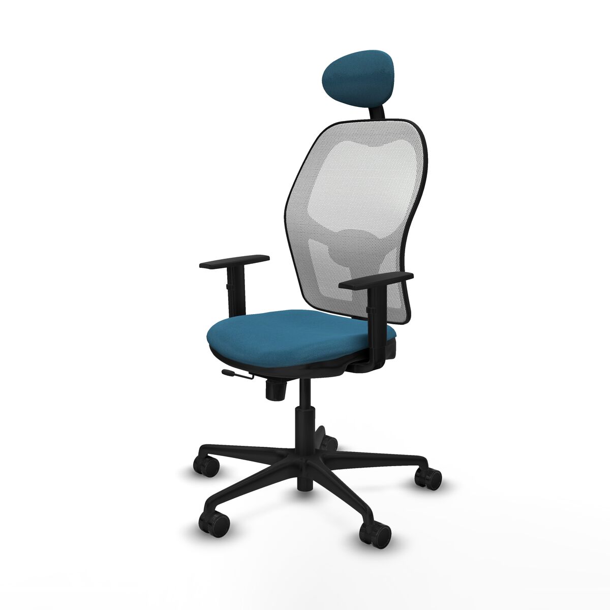 Silla de Oficina con Cabecero Jorquera Piqueras y Crespo 1D036N1 Verde petróleo