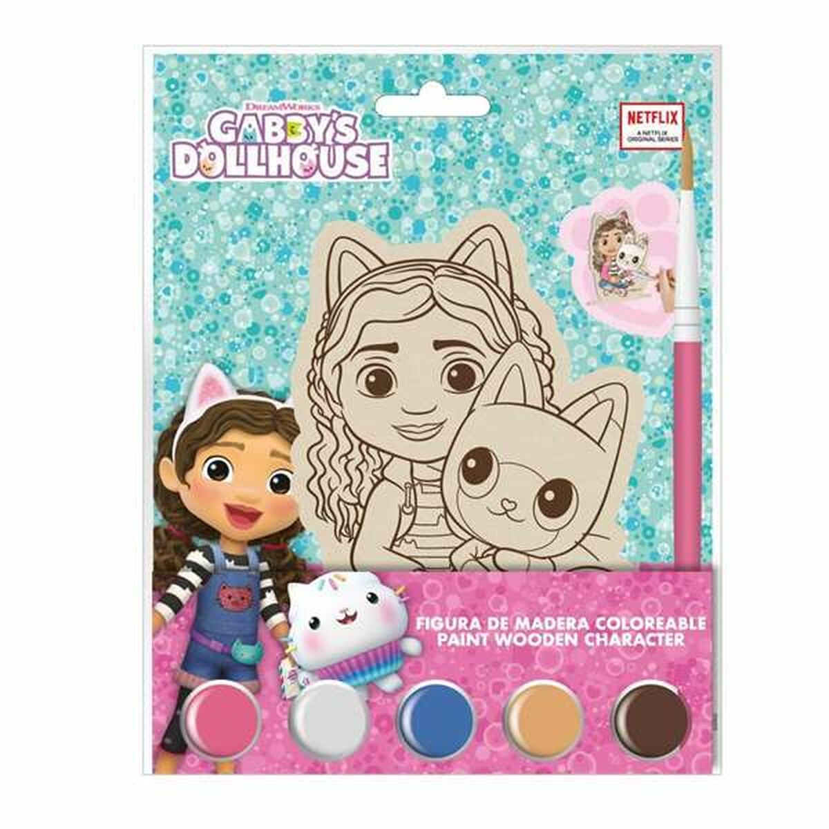 Set de Manualidades Gabby's Dollhouse Madera 14 x 18 x 5 cm