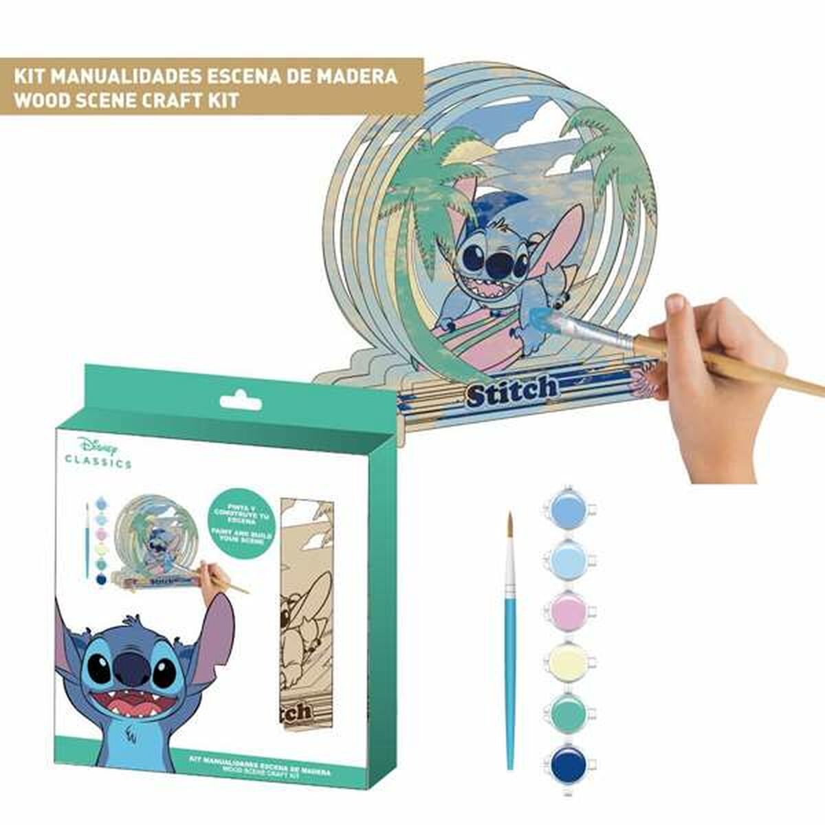 Set de Manualidades Stitch Madera