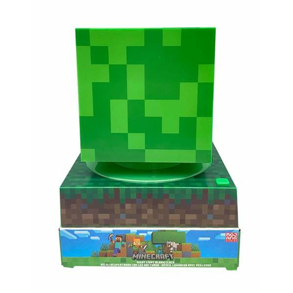 Lámpara de mesa Minecraft Verde