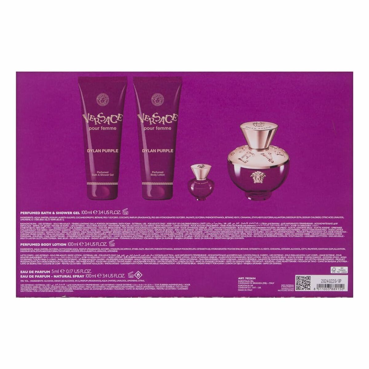 Set de Perfume Mujer Versace 4 Piezas