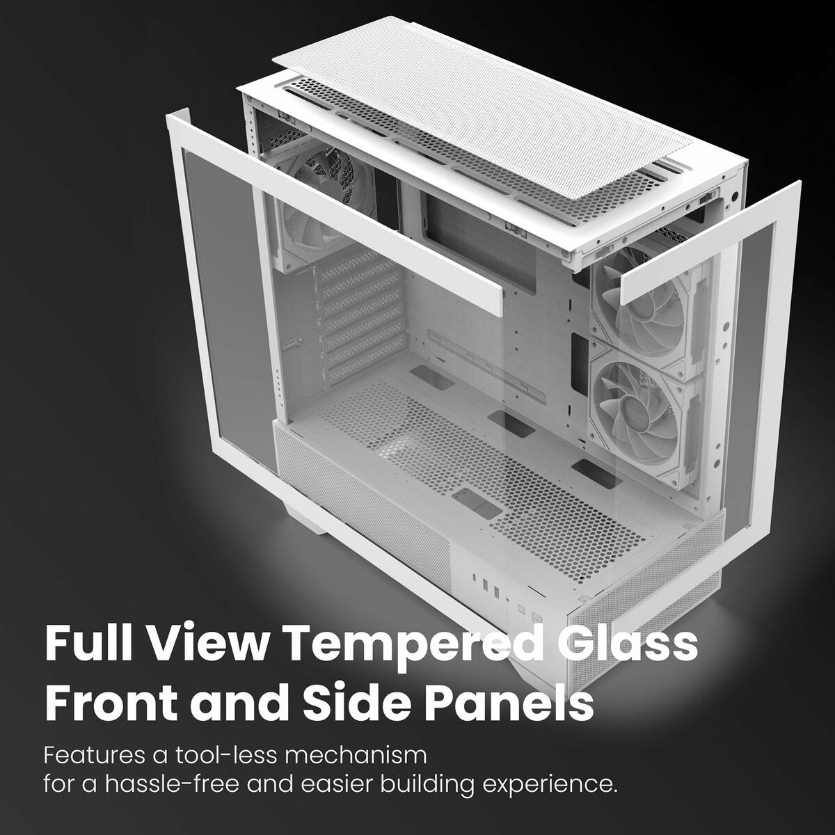 Caja Semitorre ATX Zalman CHRONIX WHITE Blanco