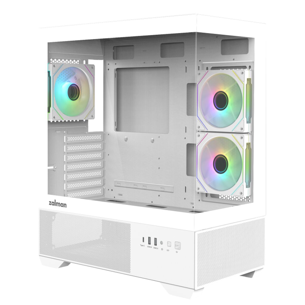 Caja Semitorre ATX Zalman CHRONIX WHITE Blanco
