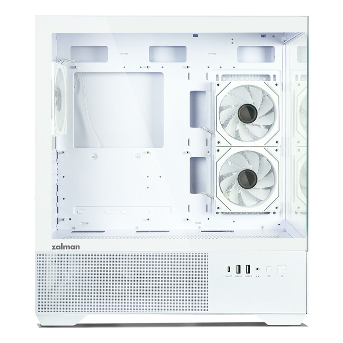 Caja Semitorre ATX Zalman CHRONIX WHITE Blanco