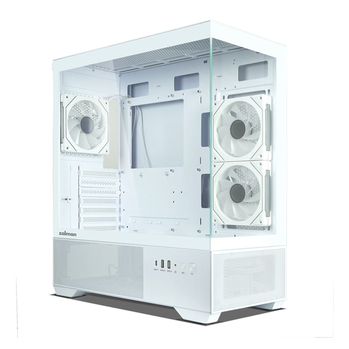 Caja Semitorre ATX Zalman CHRONIX WHITE Blanco