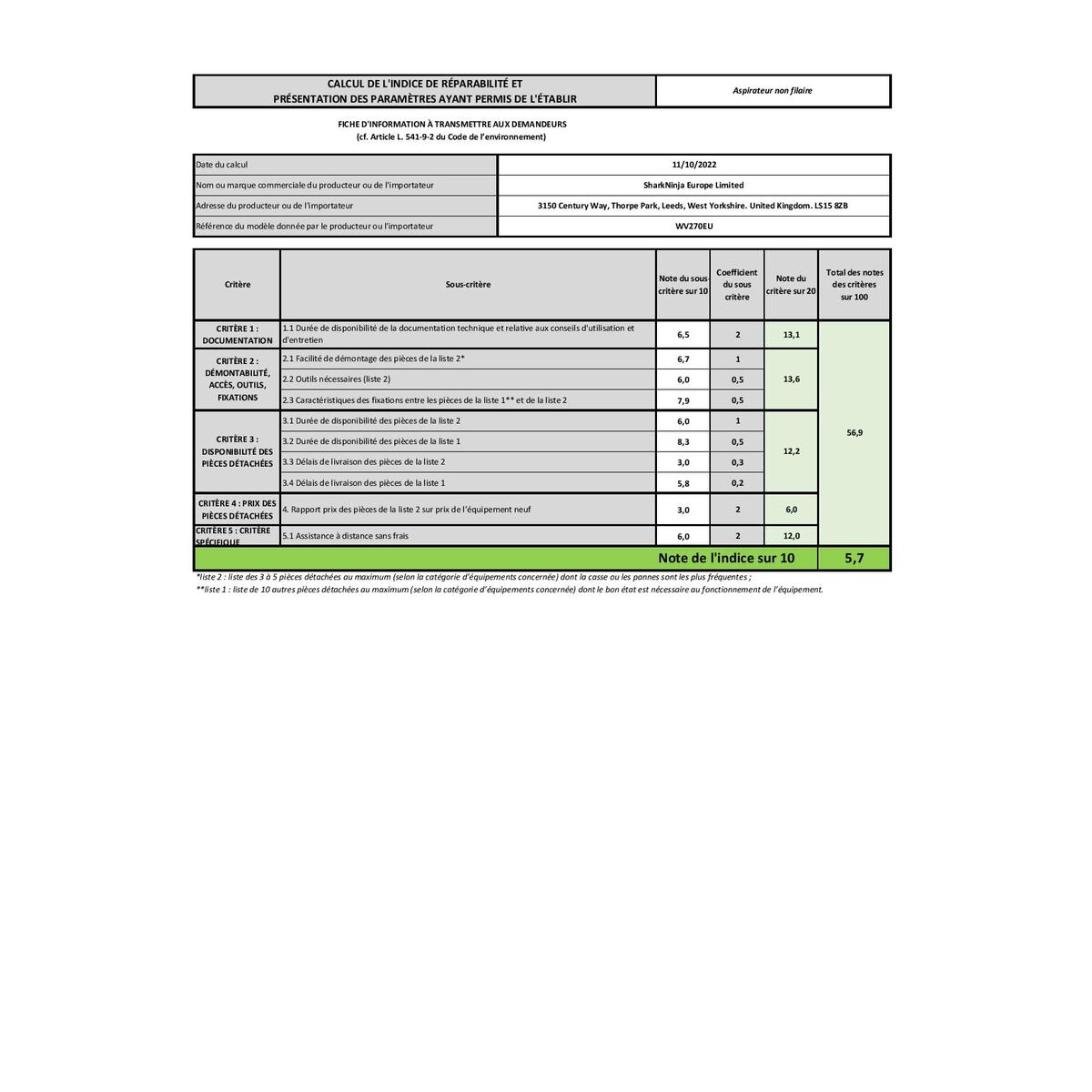 Aspiradora sin Cable Shark WV270EU