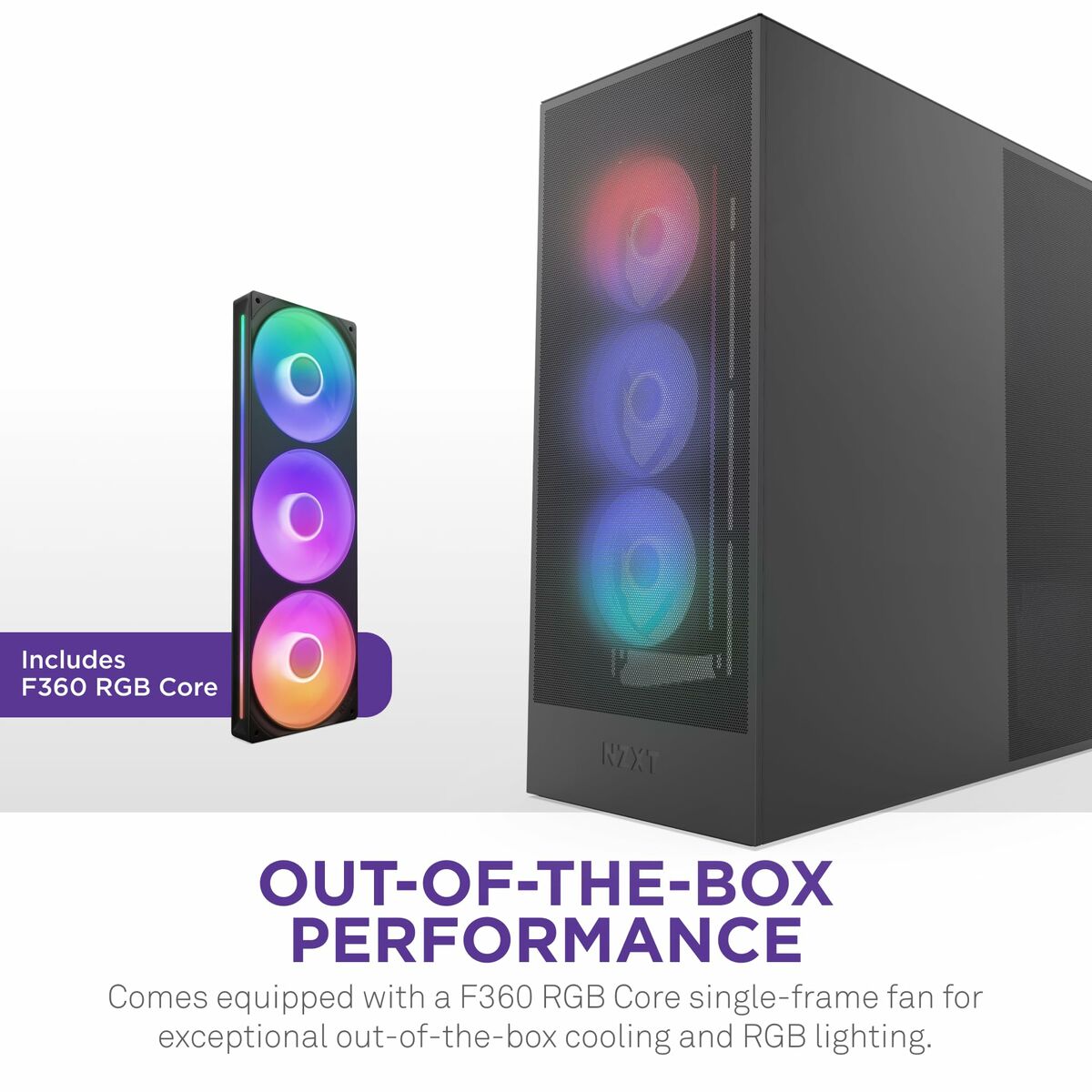 Caja Semitorre ATX NZXT H7 Flow RGB Midi Negro