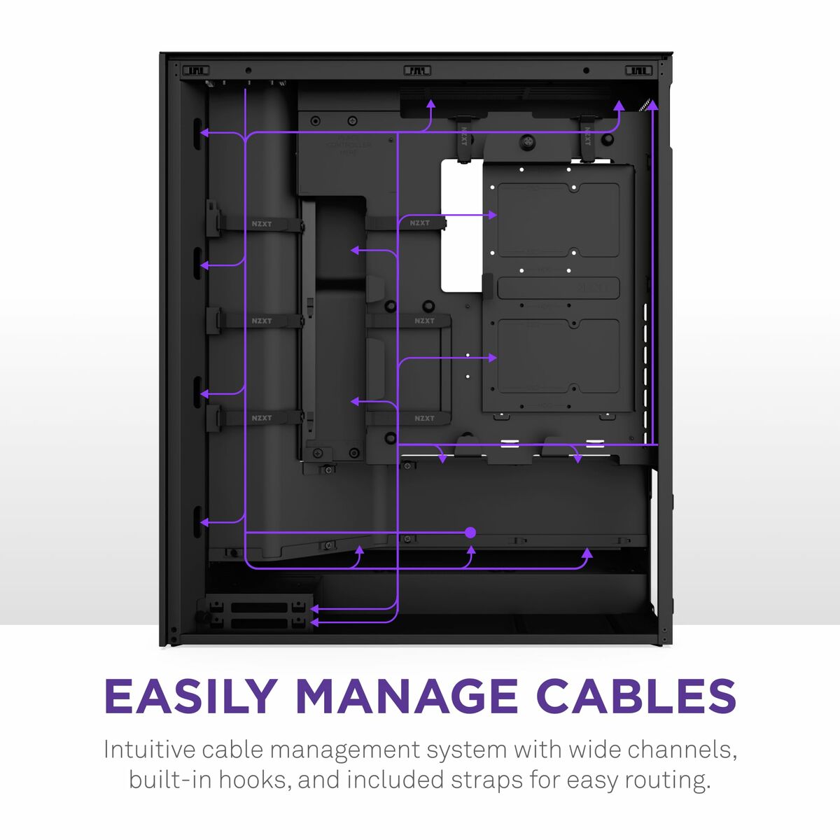 Caja Semitorre ATX NZXT H7 Flow RGB Midi Negro