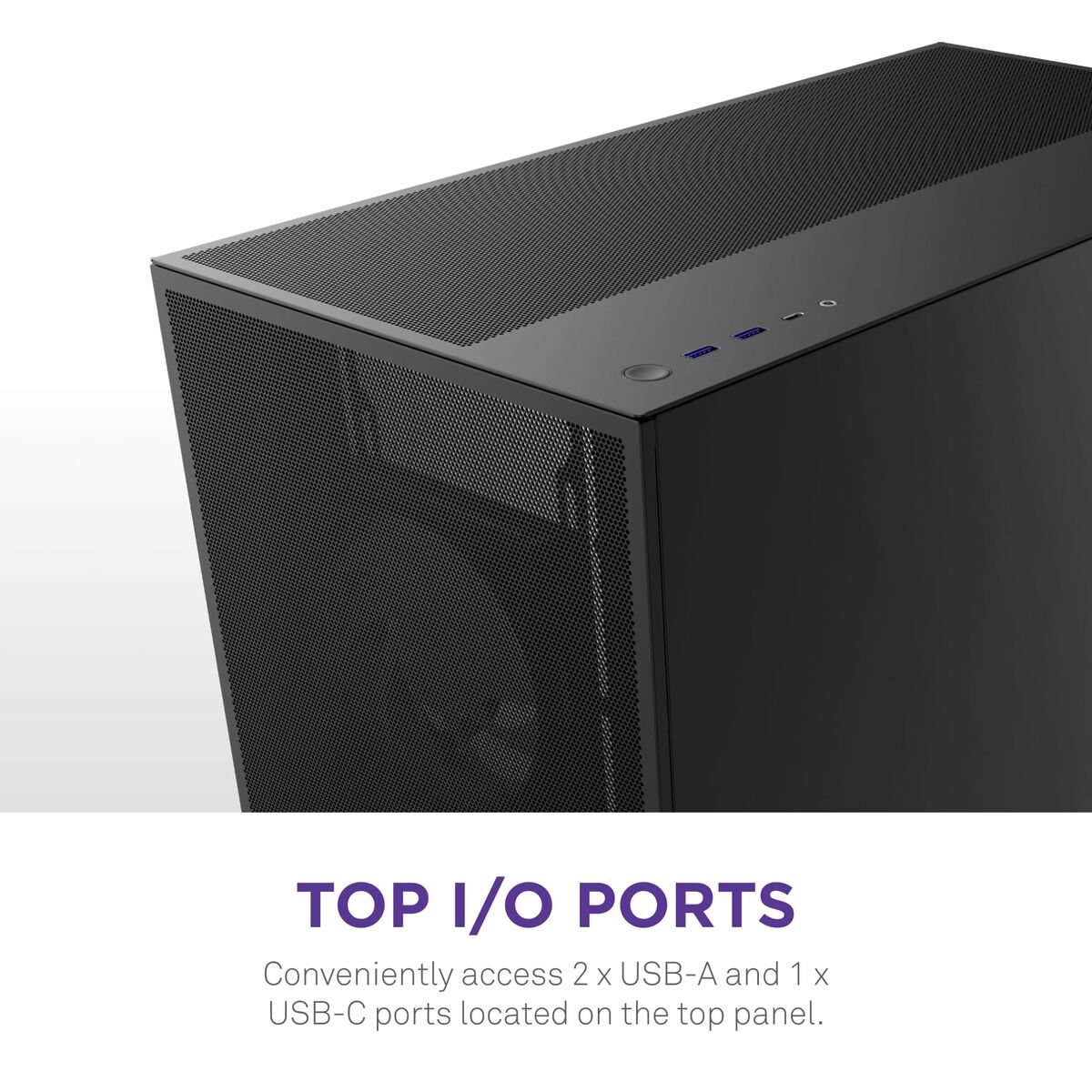 Caja Semitorre ATX NZXT H7 Flow RGB Midi Negro