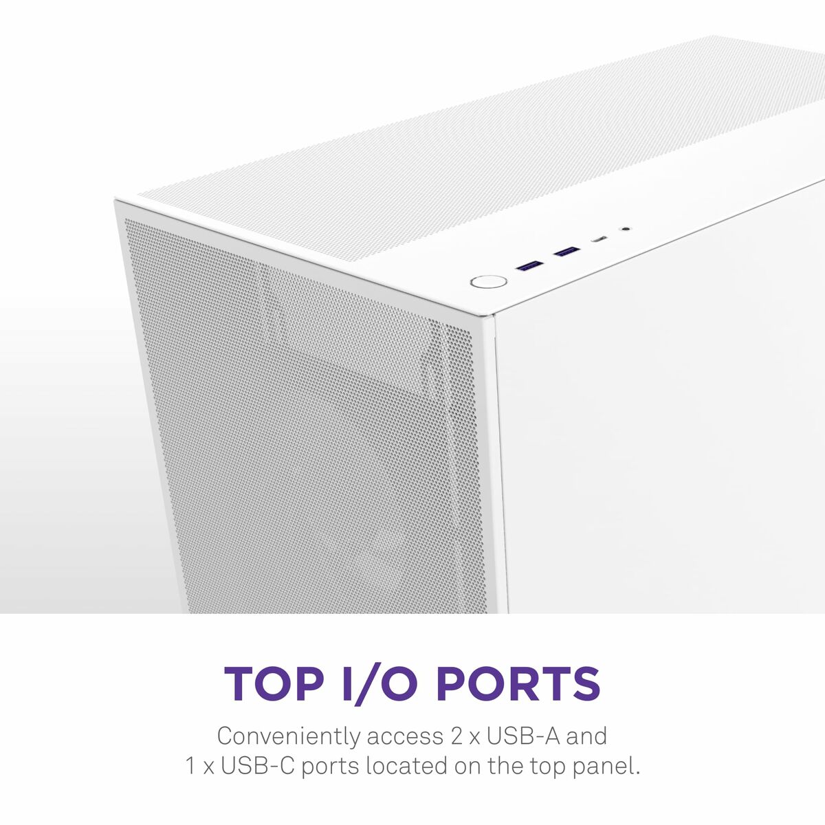 Caja Semitorre ATX NZXT H7 Flow Midi Blanco