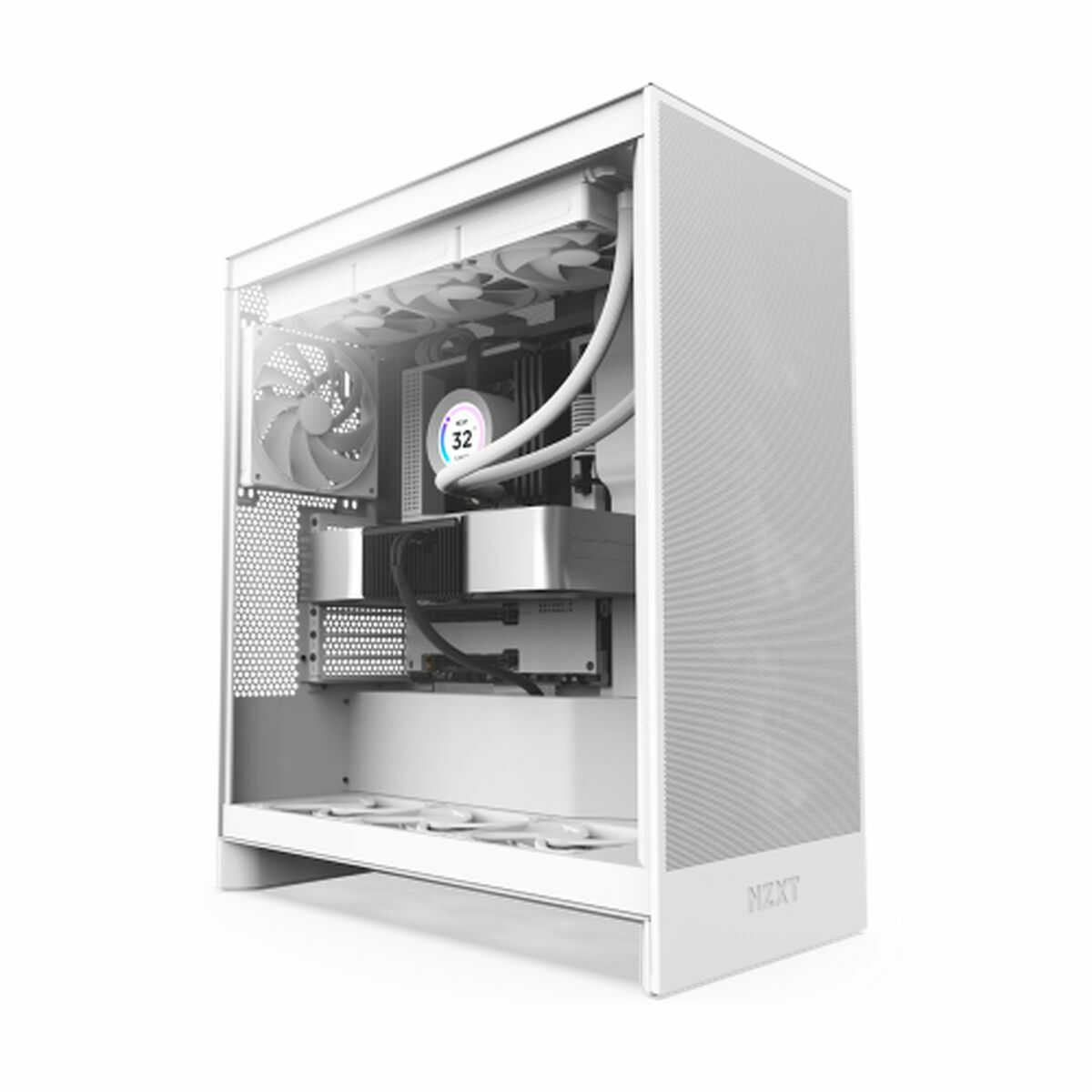 Caja Semitorre ATX NZXT H7 Flow Midi Blanco