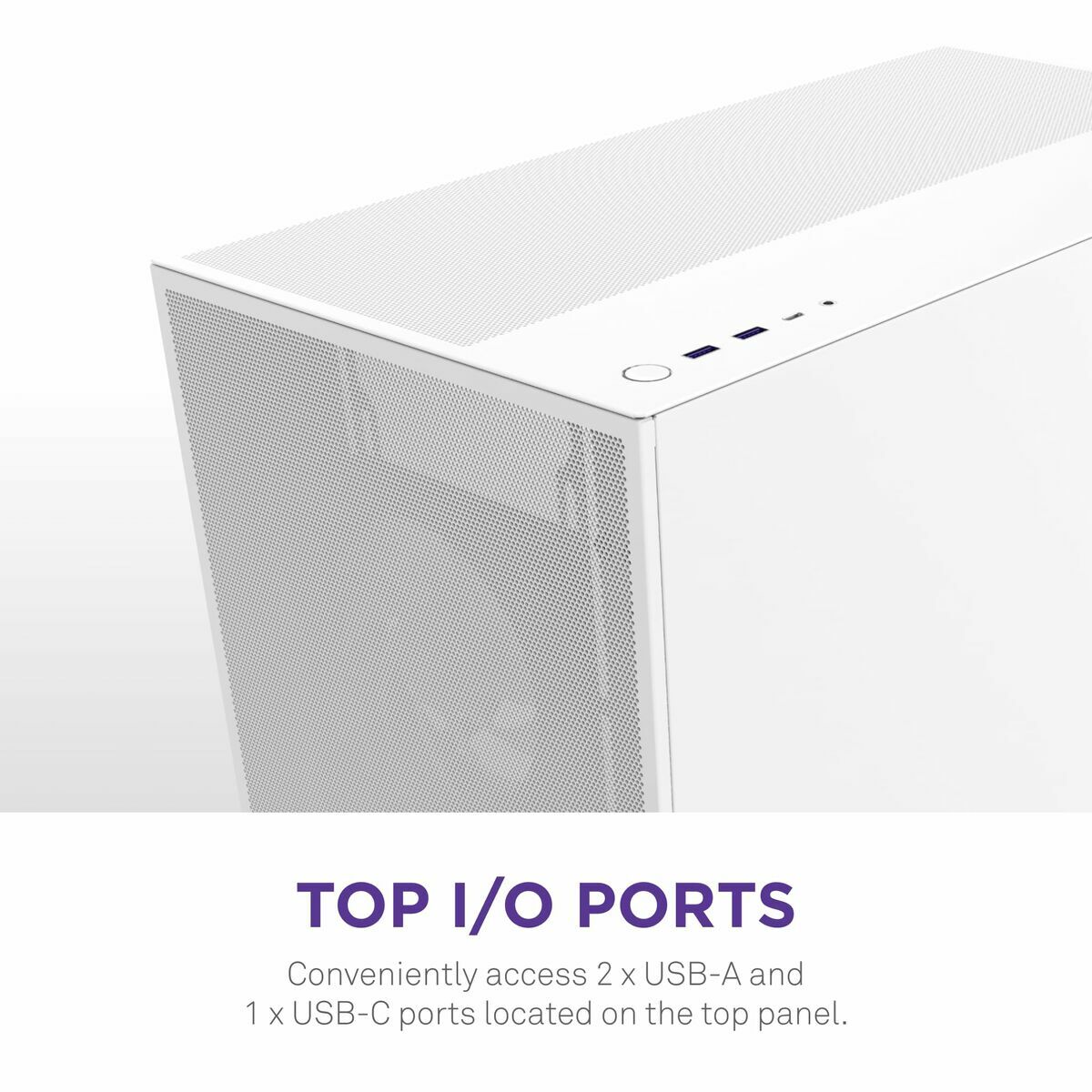 Caja Semitorre ATX NZXT H7 Flow Midi Blanco