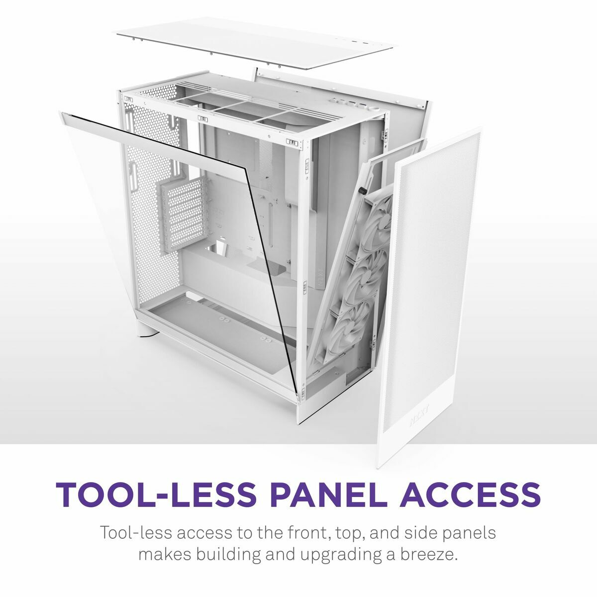 Caja Semitorre ATX NZXT H7 Flow Midi Blanco