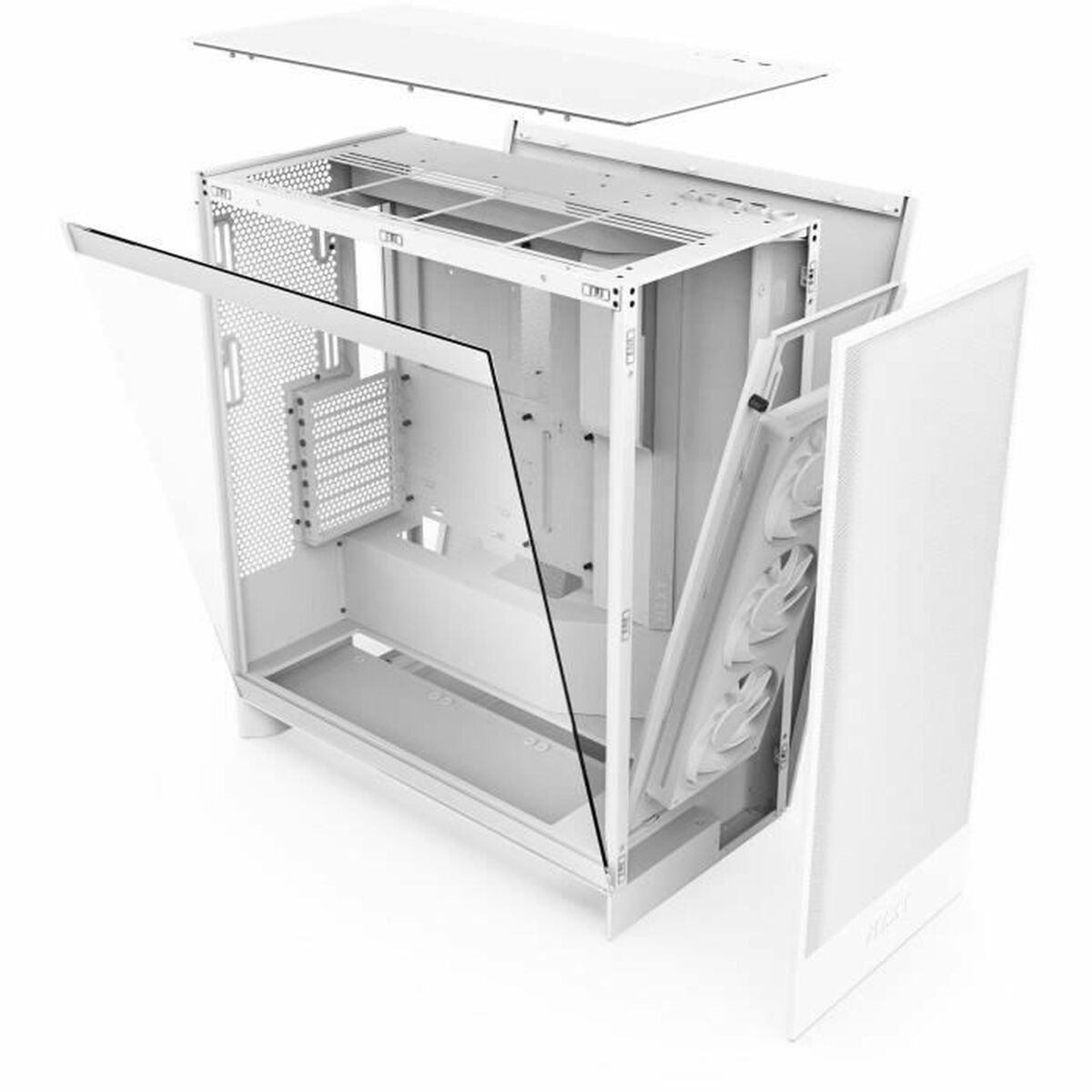 Caja Semitorre ATX NZXT H7 Flow Midi Blanco