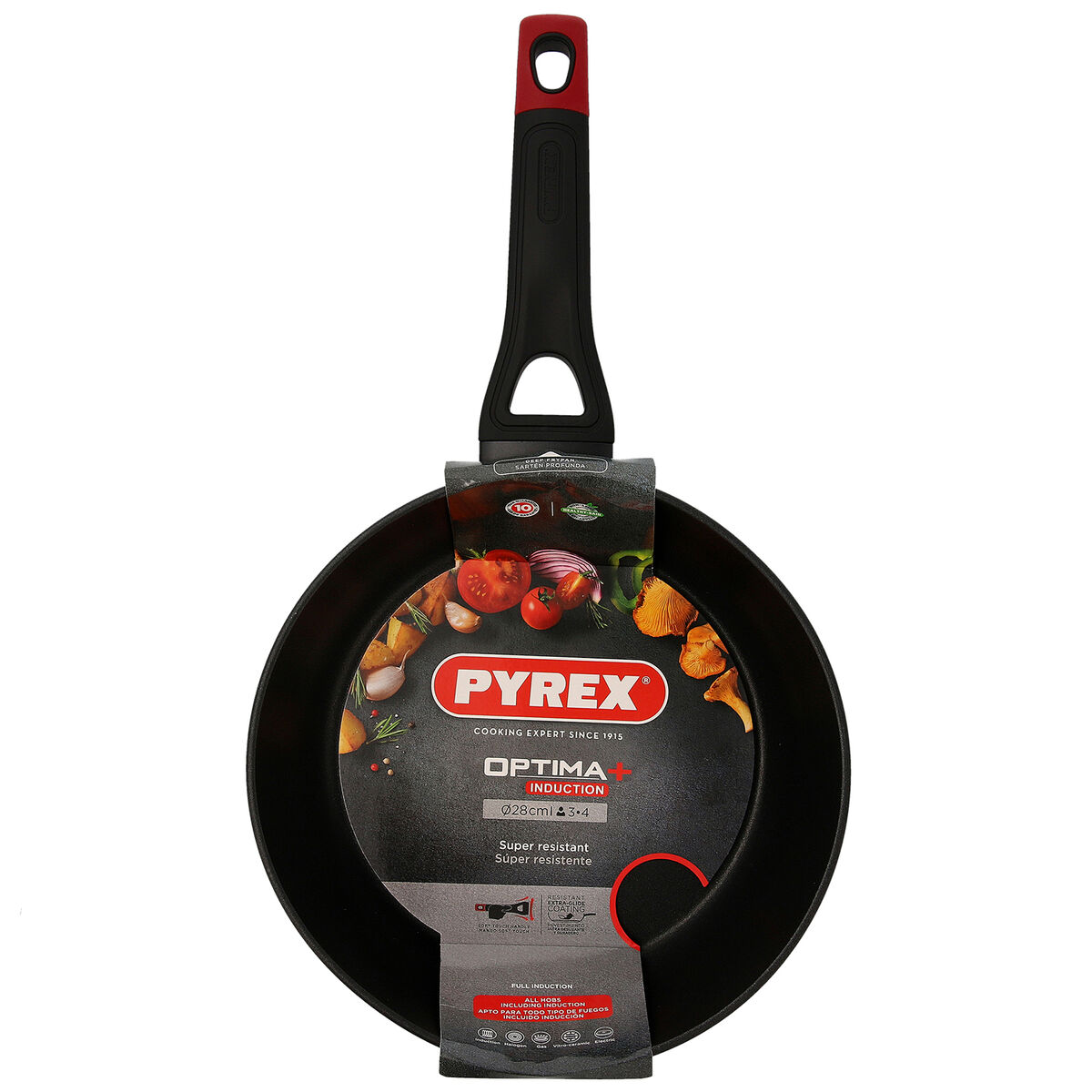 Sartén Pyrex Negro Aluminio