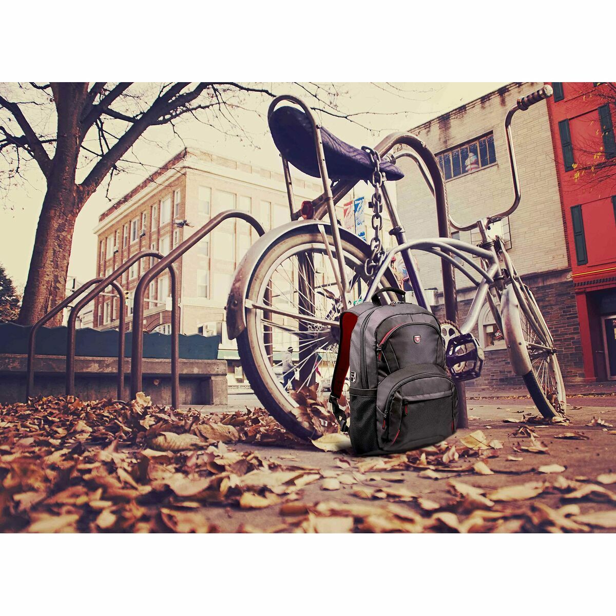 Mochila para Portátil Port Designs Houston Negro