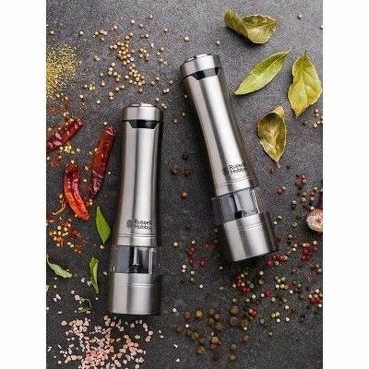 Molinillo para Especias Russell Hobbs 23460-56 Plateado (2 Unidades)