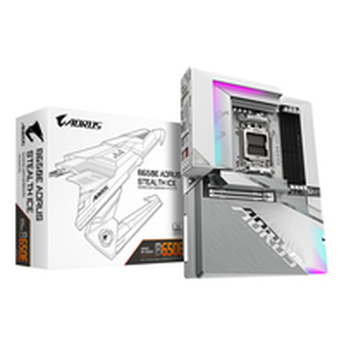 Placa Base Gigabyte B650E AORUS STEALTH ICE AMD AMD B650 AMD AM5