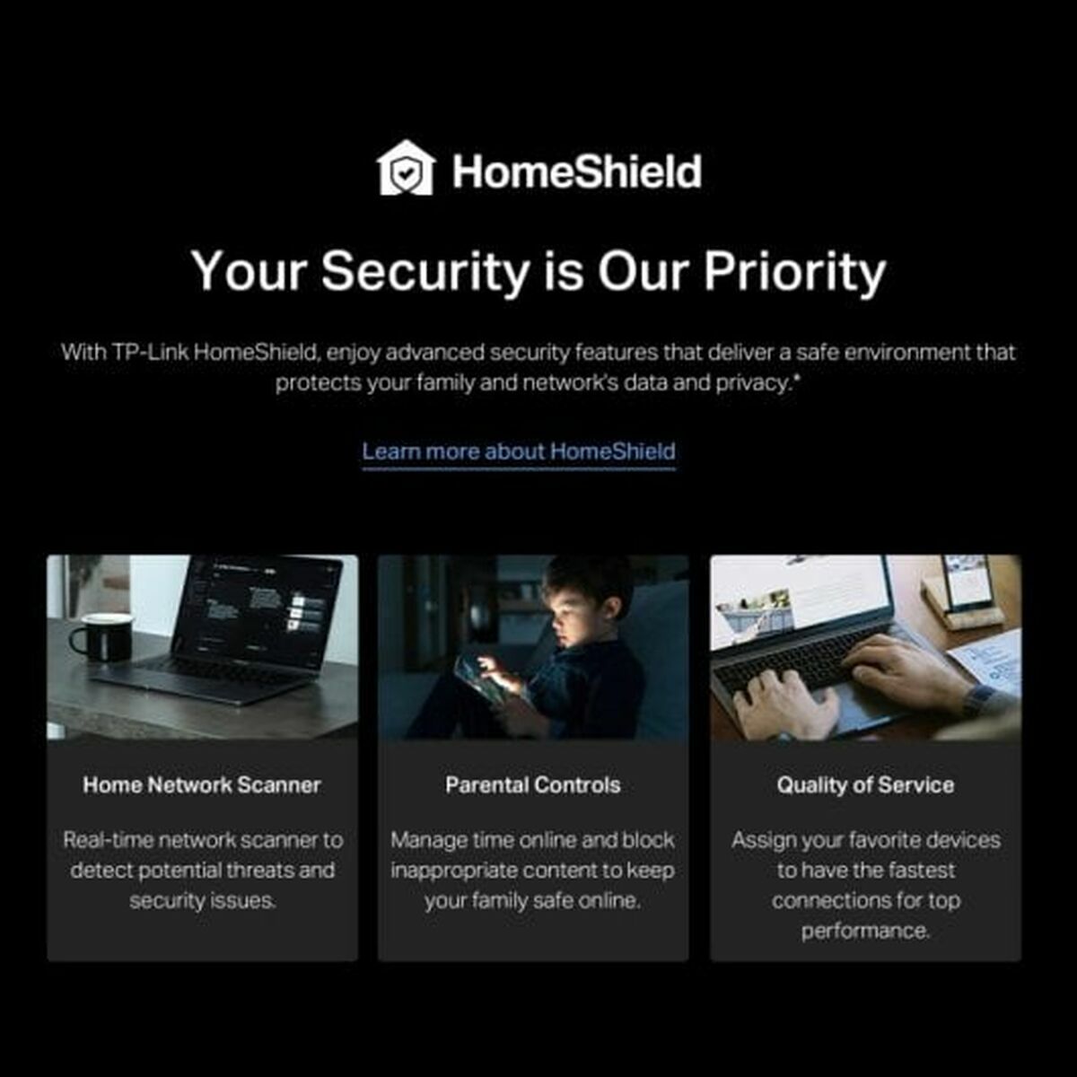 Router TP-Link BE3600 Negro RJ45 Ethernet LAN
