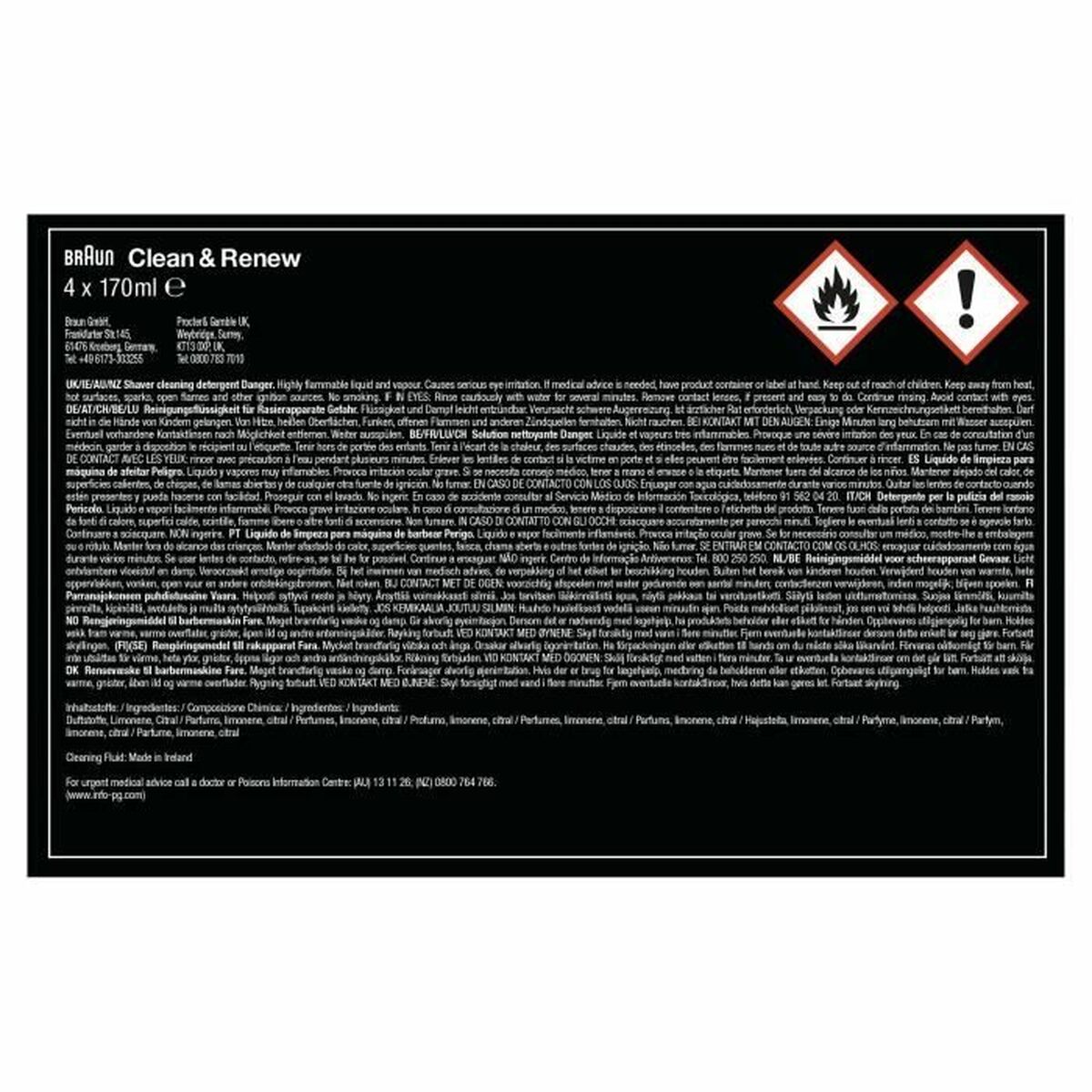 Cartucho Limpiador Braun