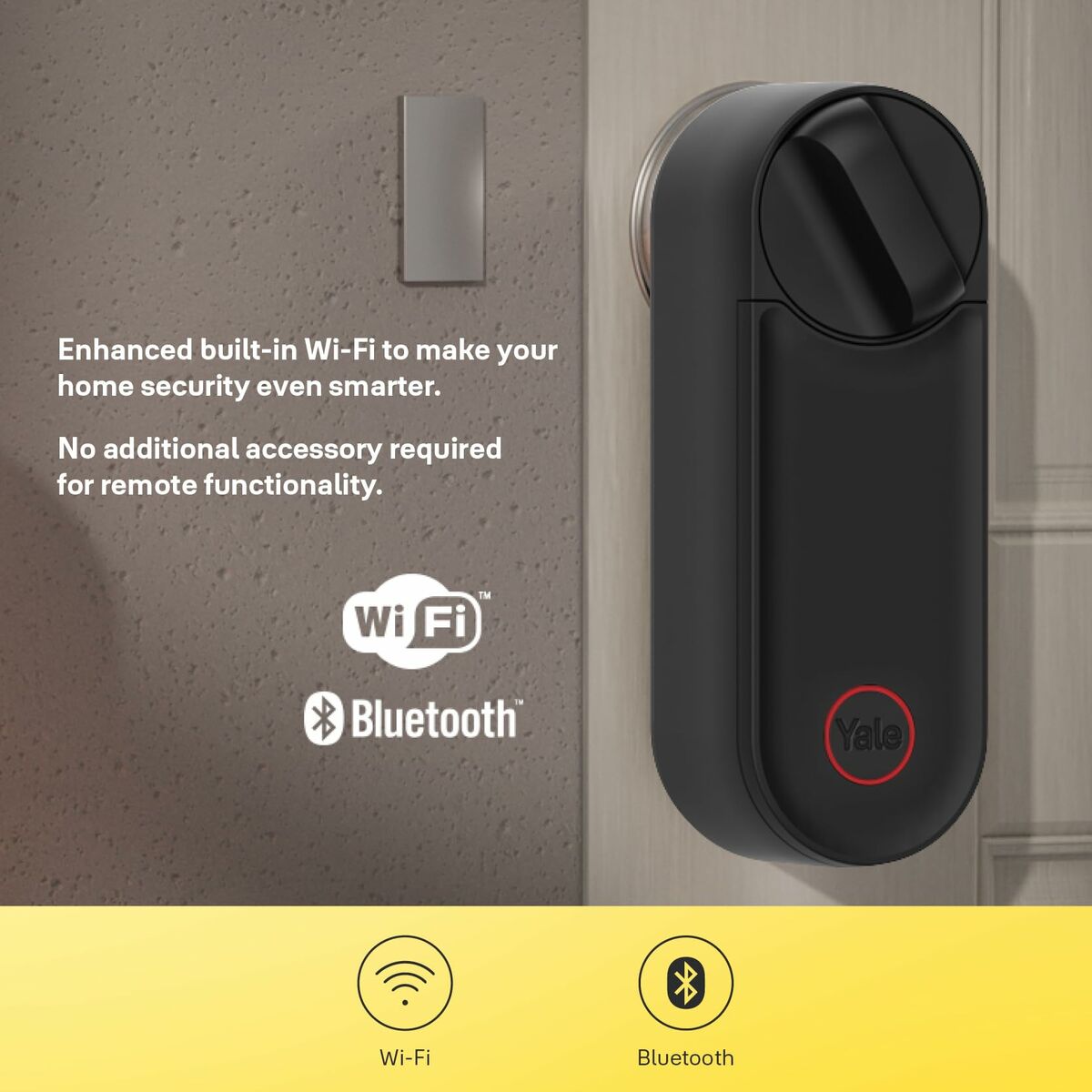 Enchufe Inteligente Yale 05/103210/MB Negro Negro mate Metal