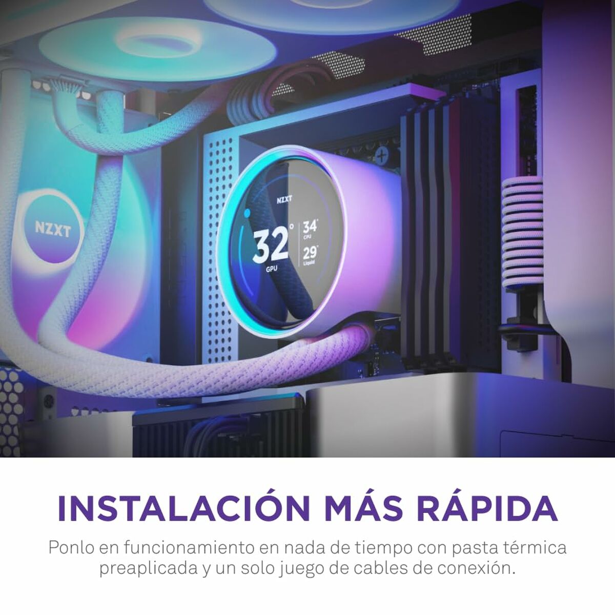 Kit de Refrigeración Líquida NZXT Kraken Elite 240 RGB