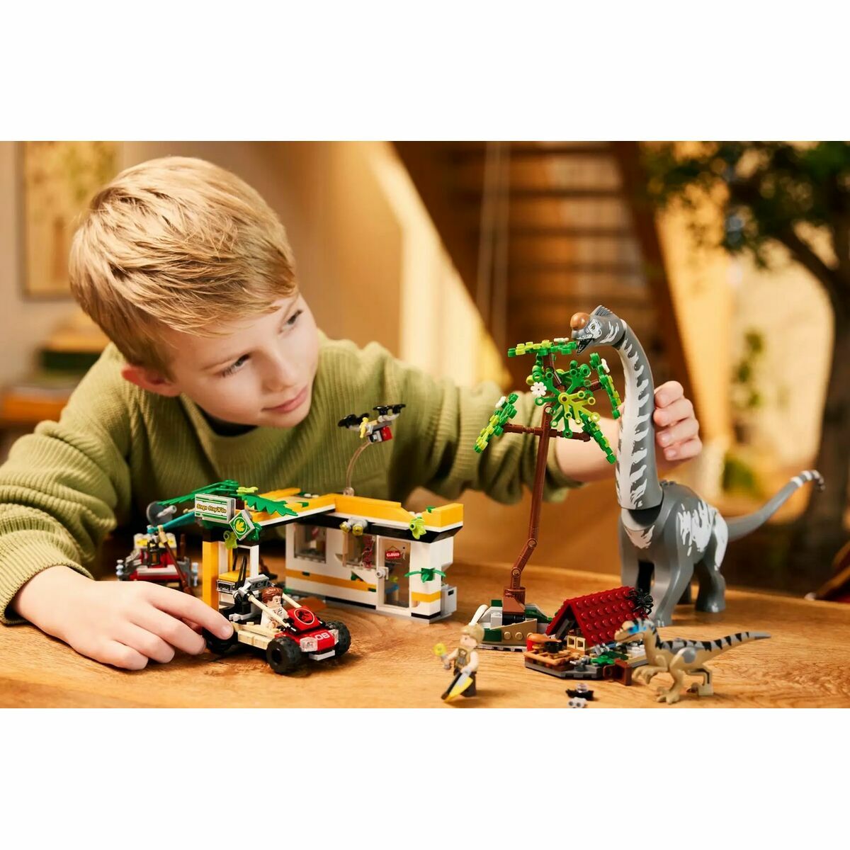 Juego de Construcción Lego JURASSIC WORLD 76973 Raptor & Titanosaurus Tracking Mission